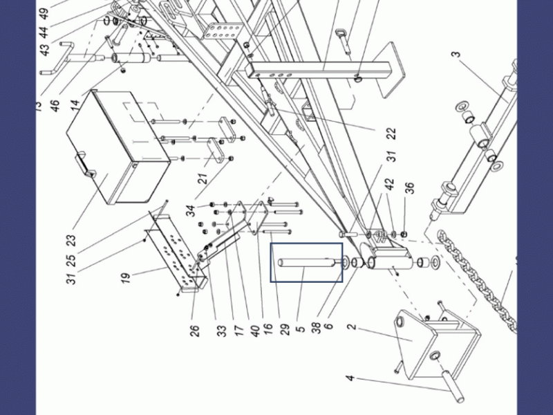 Вертикальная ось сцепного устройства КШП, КГП, БДК