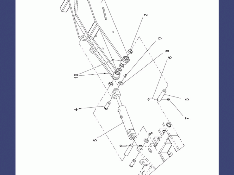 Гидроцилиндр катки боковые КГП