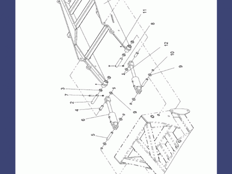 Гидроцилиндр катки центральные КГП