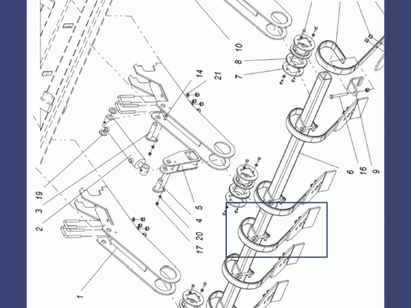 Стойка выравнивателя КШП, КШМ, АПМ