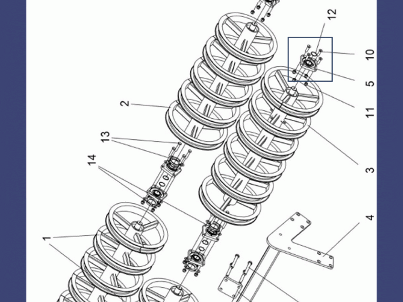 Защита подшипника катков КГП, КШП, БДК