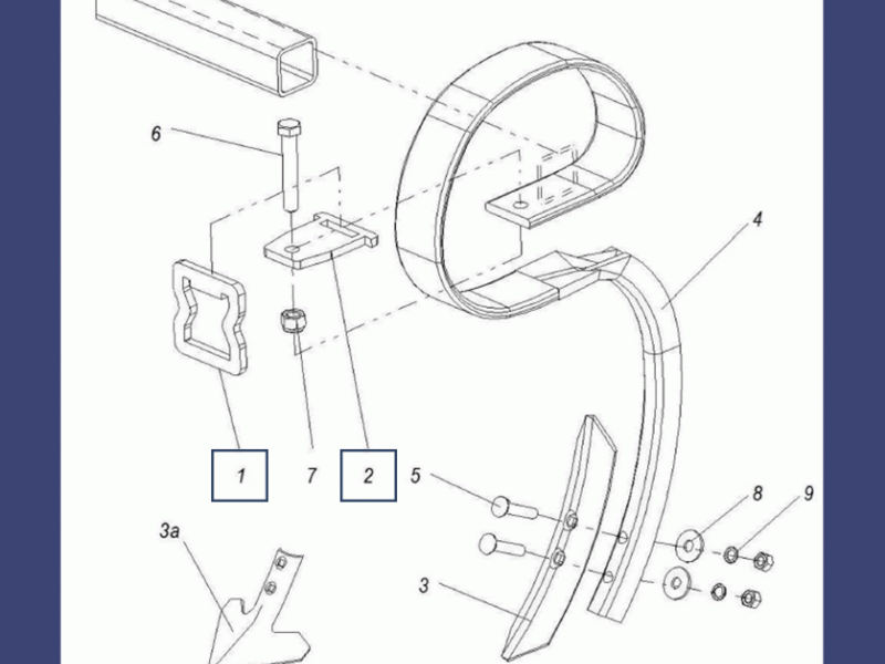 Пластина крепления стойки 70х12 (КШП, КШМ)