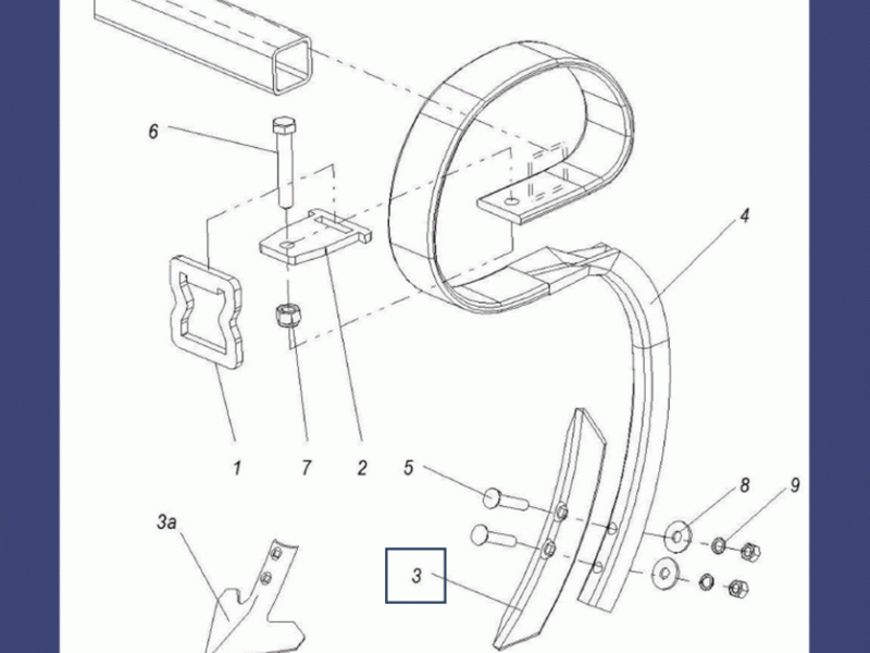 Долото стойки 70х12 (КШП, КШМ)